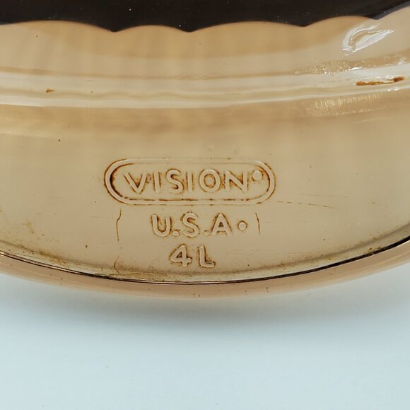 Corning Vision 4 Quart Oval Roaster Visions Amber Dutch Oven Covered Casserole - Picture 14 of 14